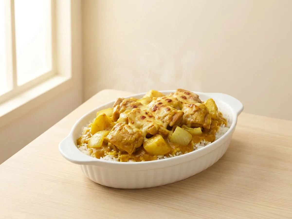 Baked Portuguese chicken rice