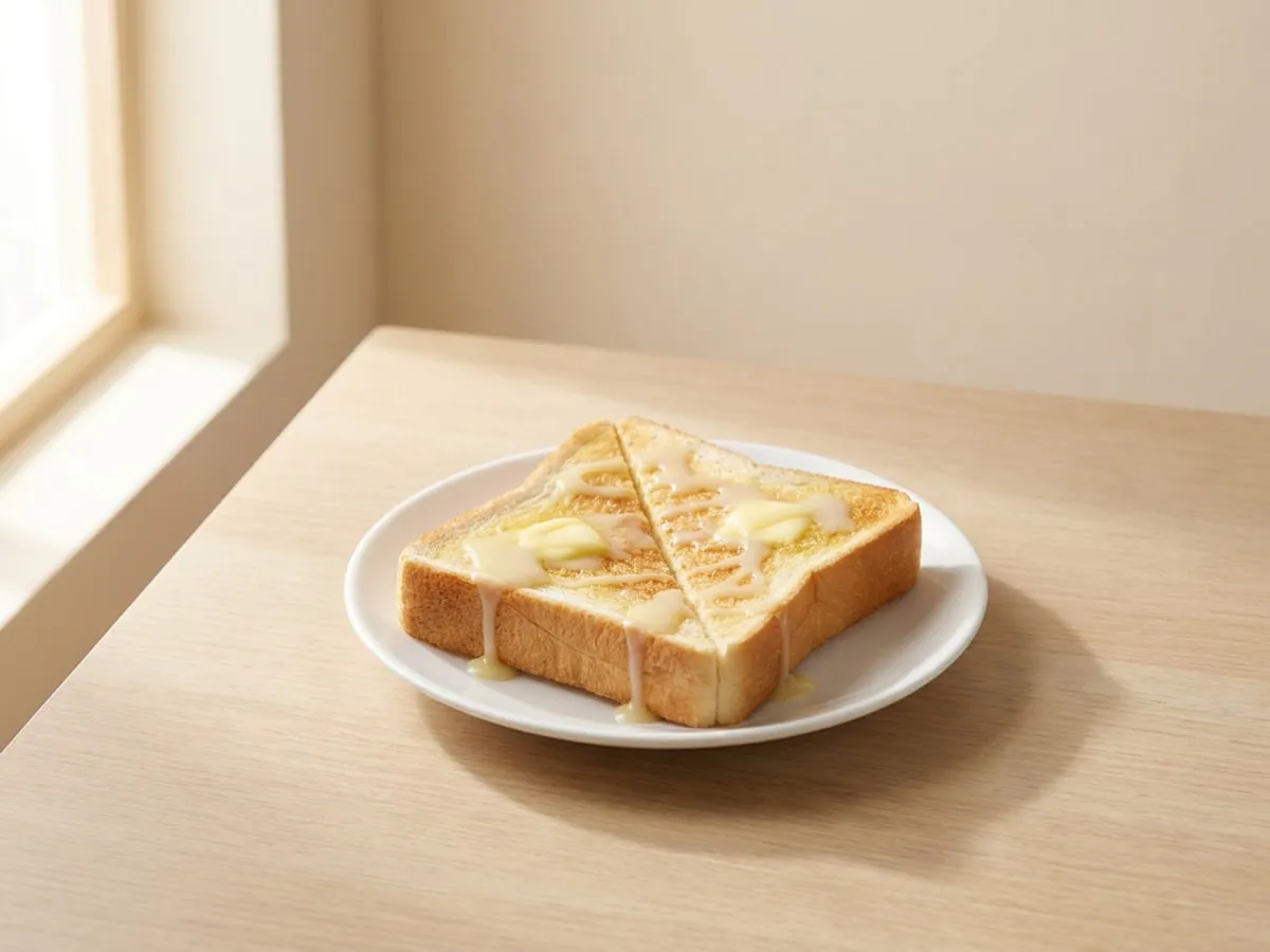 Condensed-milk and butter toast