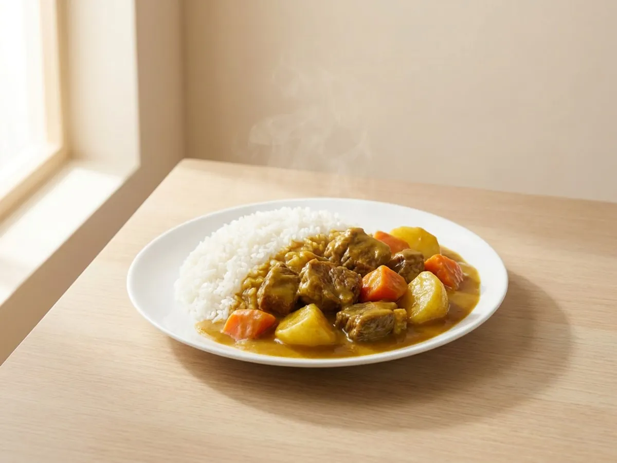 Curry beef brisket rice