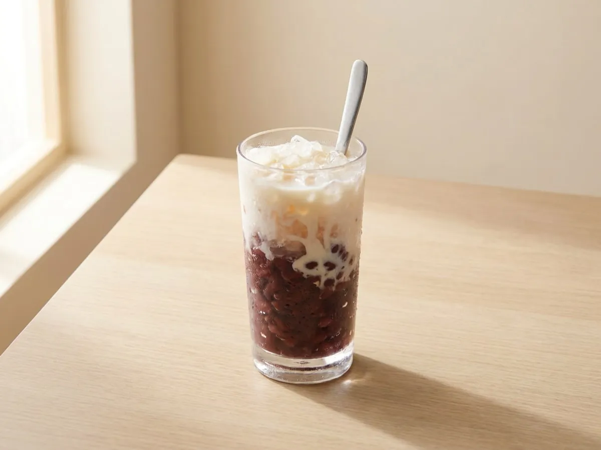 Red bean ice