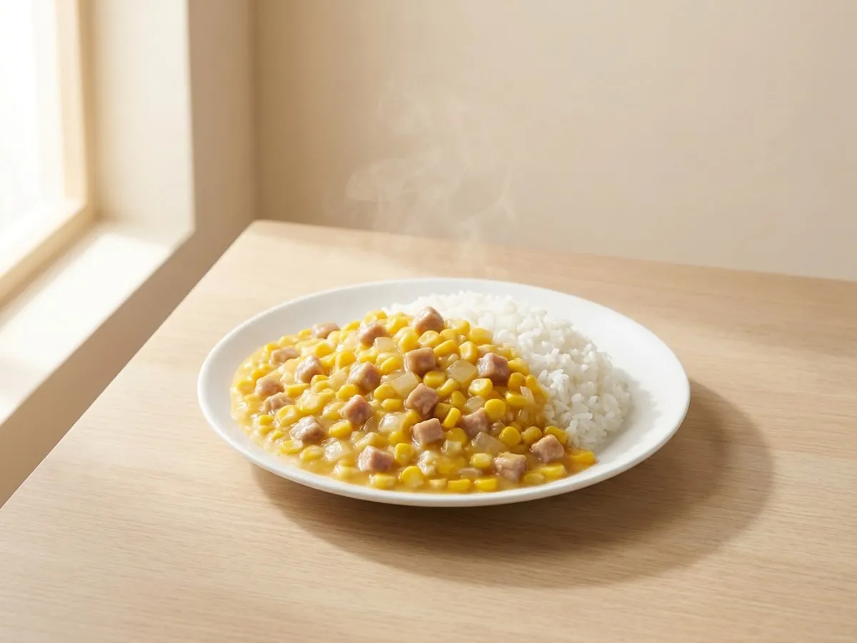 Corn with diced pork