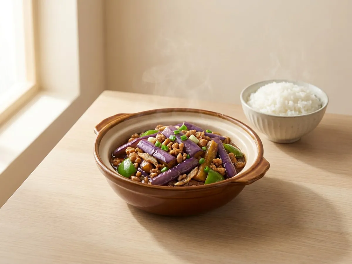 Eggplant claypot
