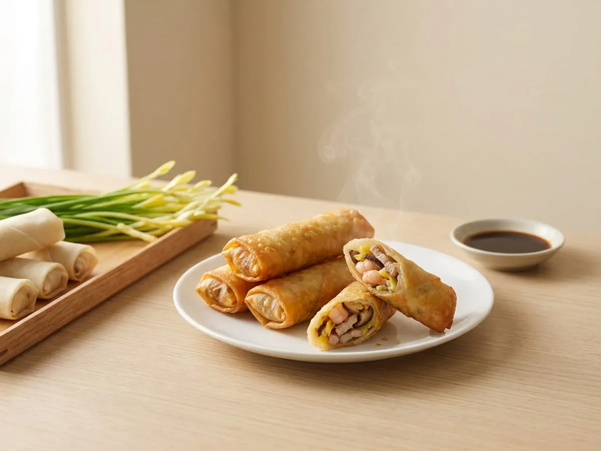 Home-rolled spring rolls