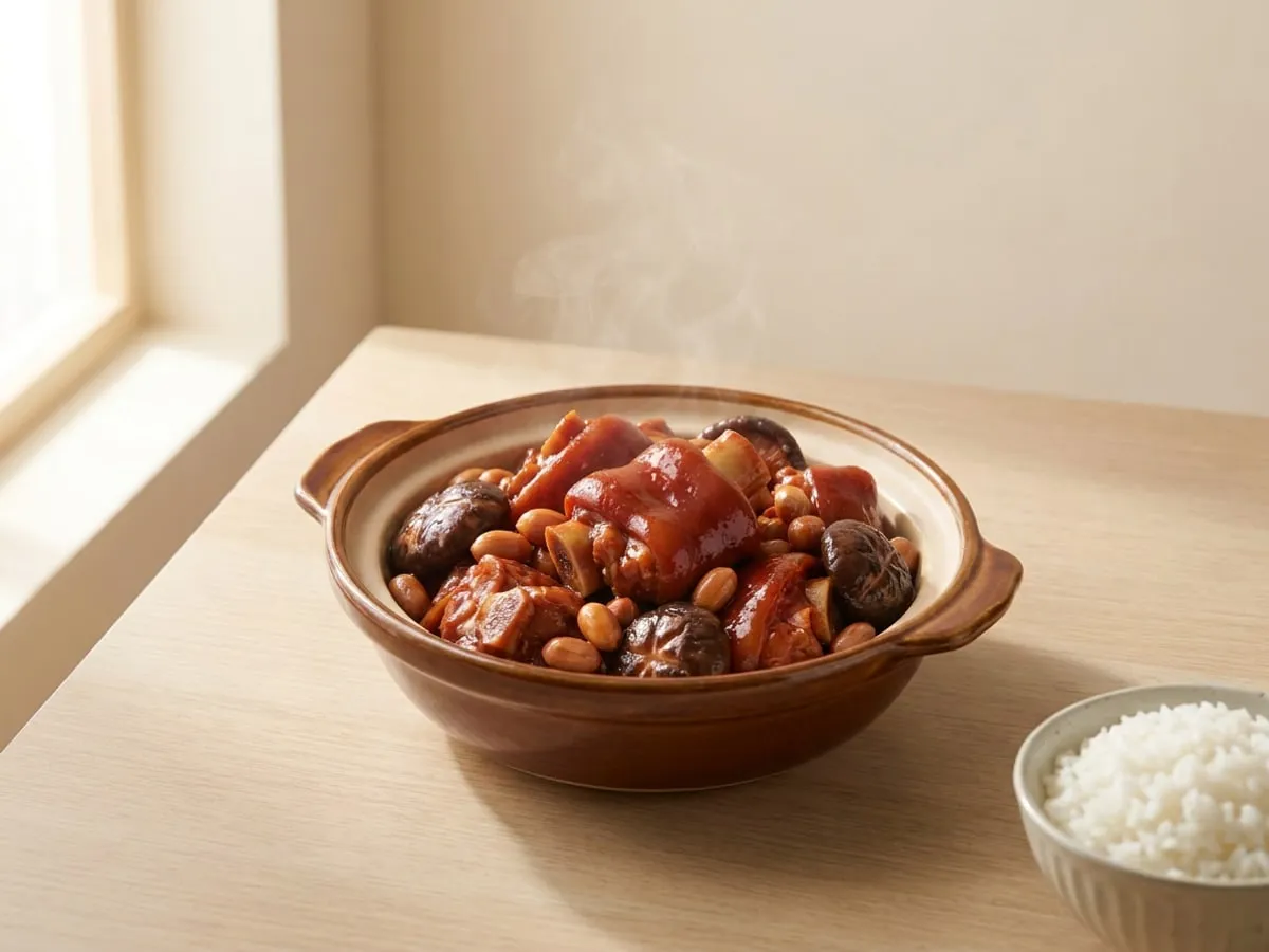 Pork hock in red fermented bean curd