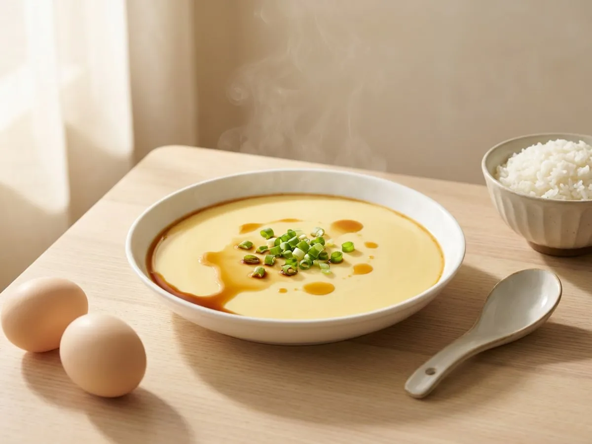 Steamed egg custard