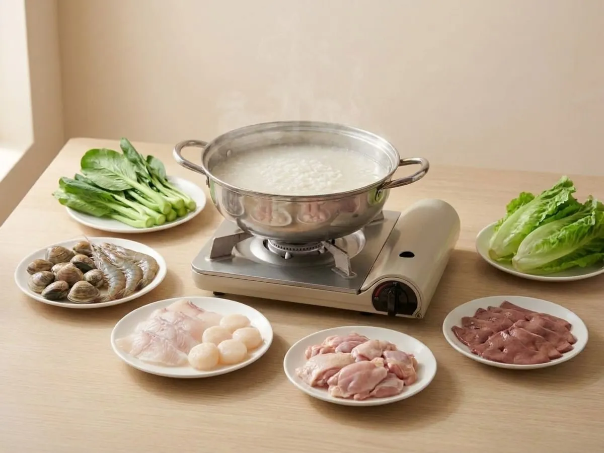Congee-base hotpot