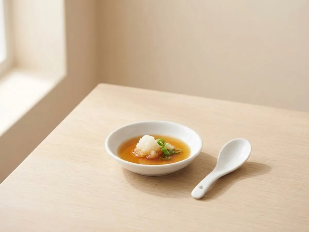 Grated daikon with yuzu ponzu