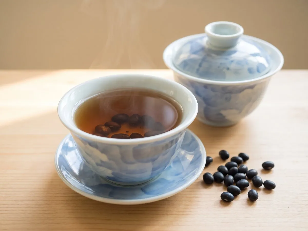 Black soybean water