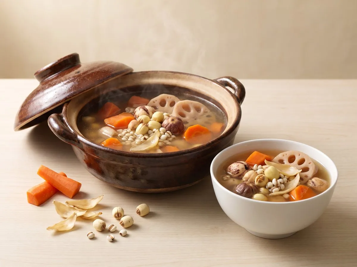 Eight-treasure clear-moistening soup