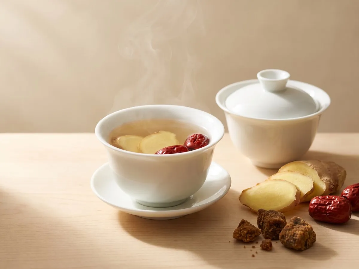 Ginger water; ginger and red date water (生薑紅棗水)