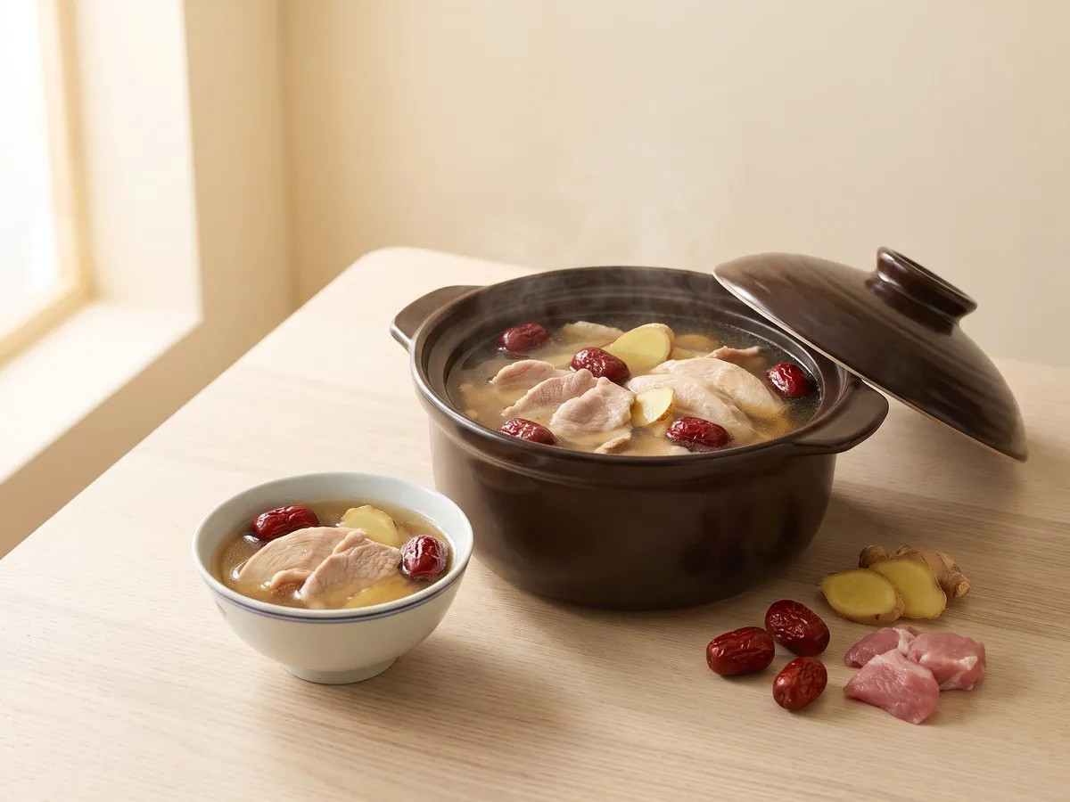 Lean pork essence / red date and lean pork broth (紅棗瘦肉湯)