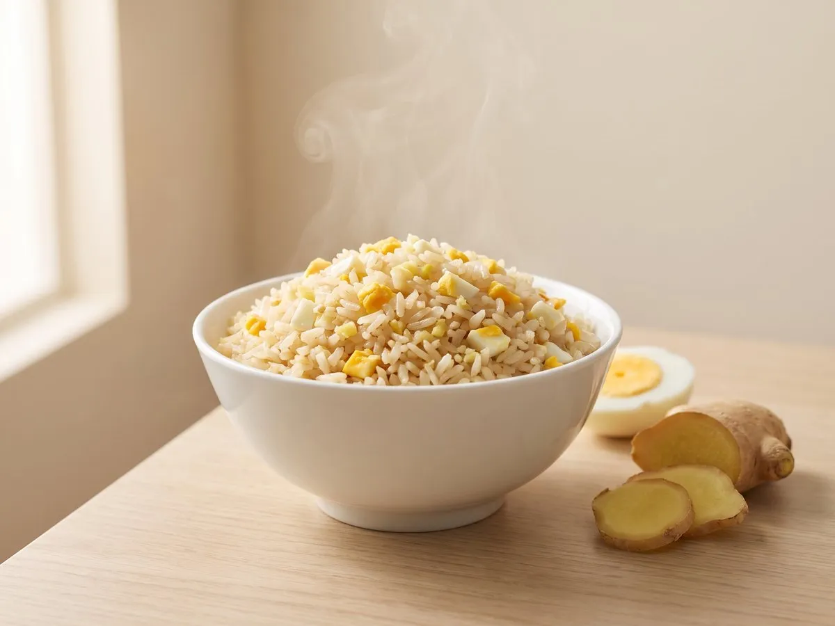 Minced ginger fried rice