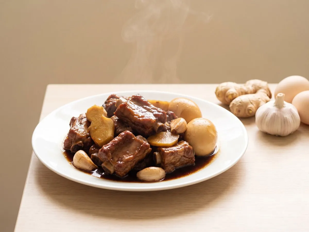 Pork ribs in sweet vinegar
