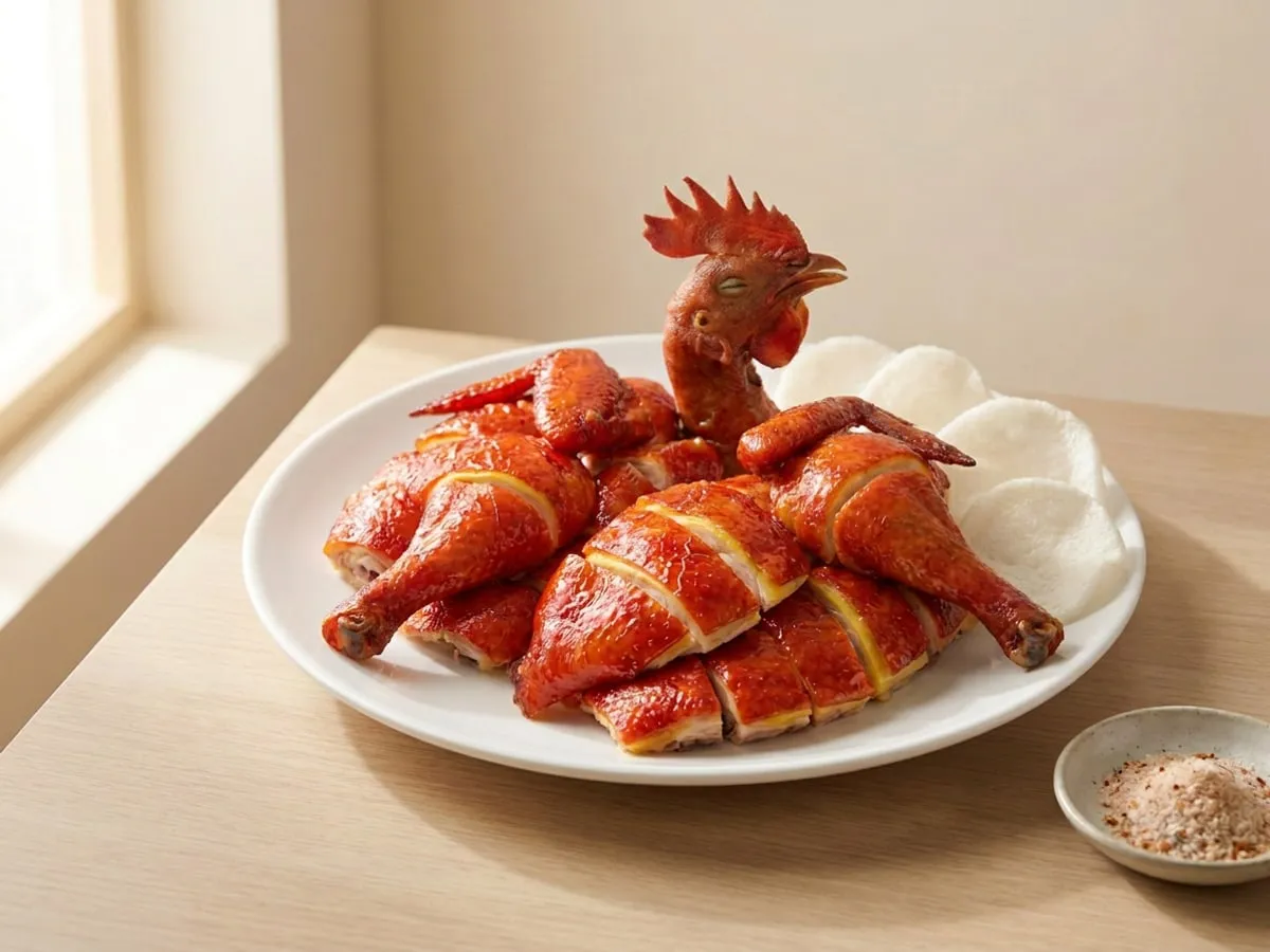 Crispy fried chicken, the banquet bird