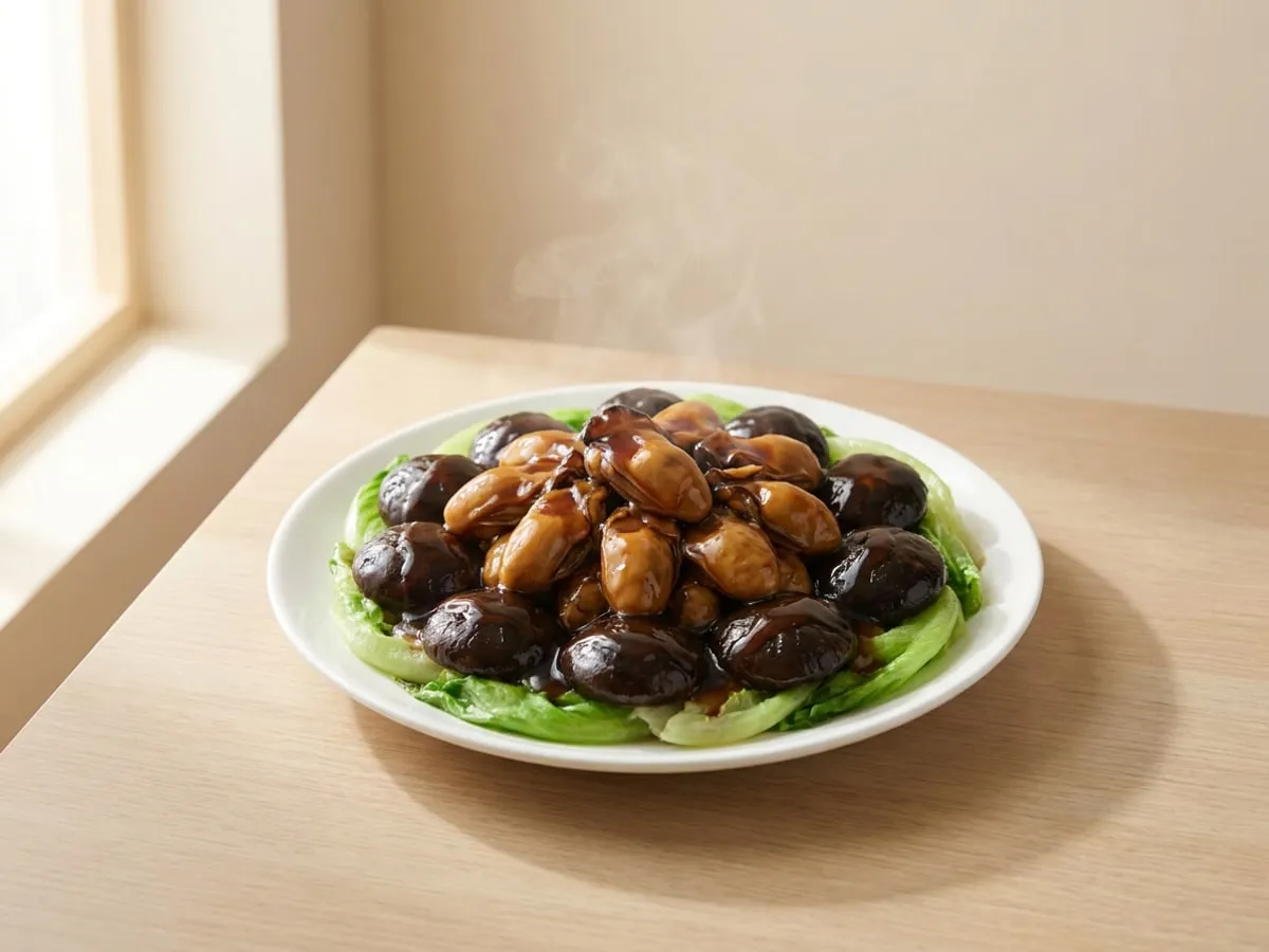 Dried oysters braised with shiitake, the 好市 dish