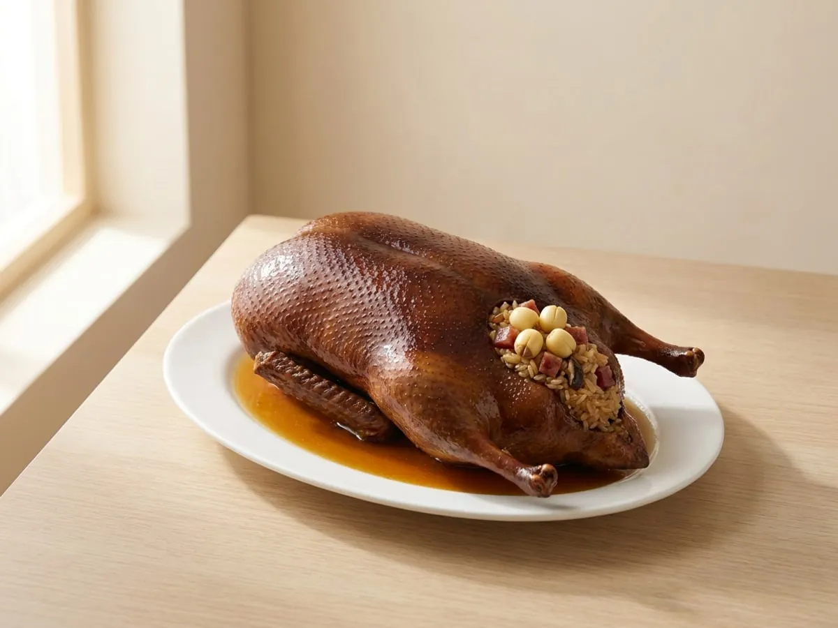 Eight-treasure stuffed duck