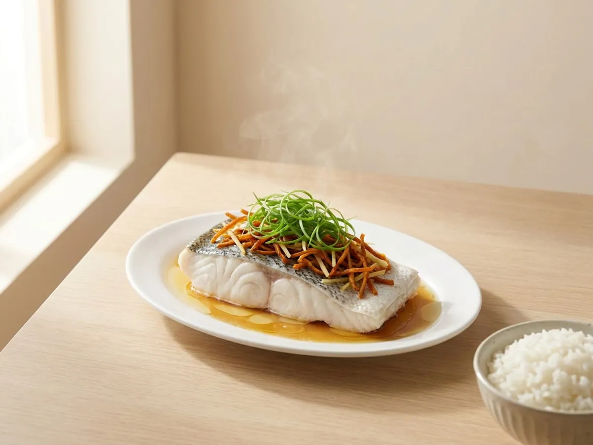 Fish belly steamed with aged mandarin peel