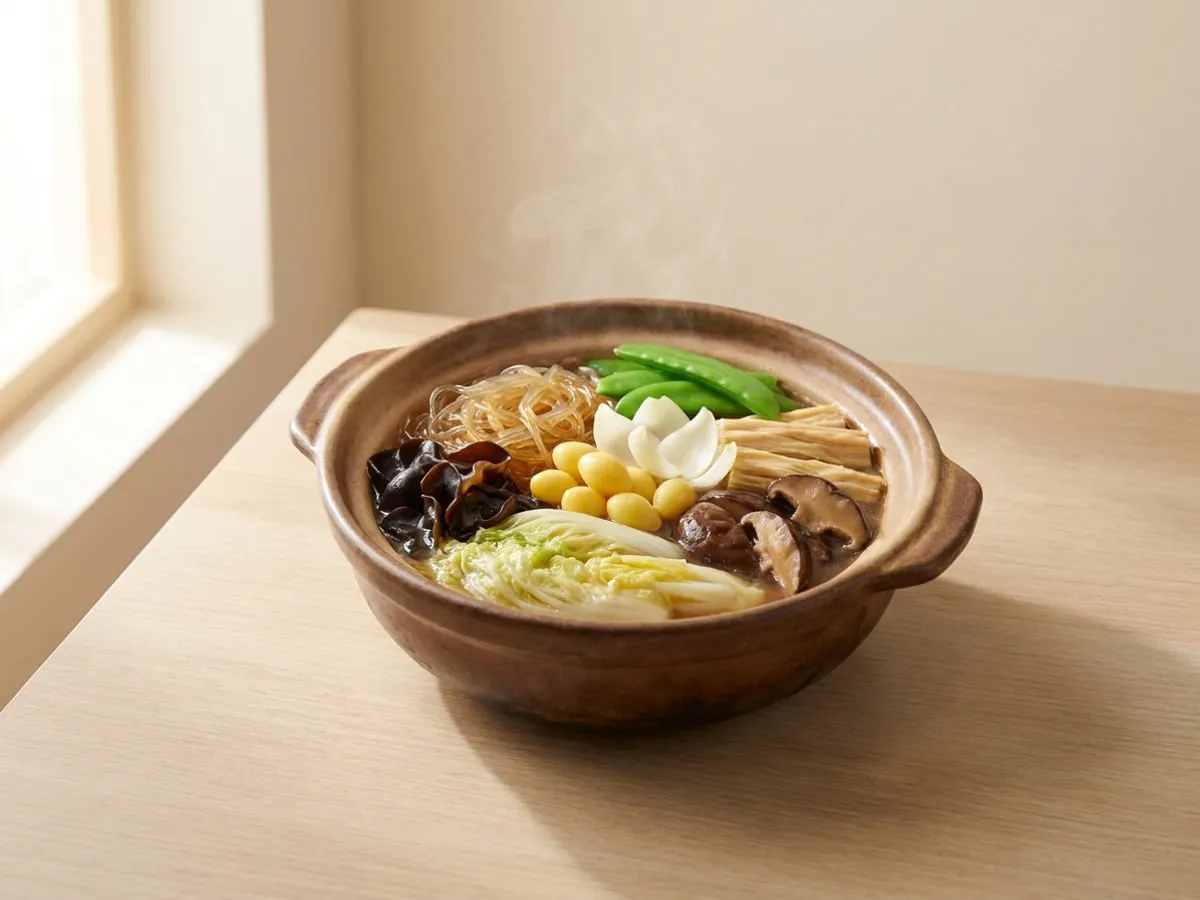 New Year vegetarian pot