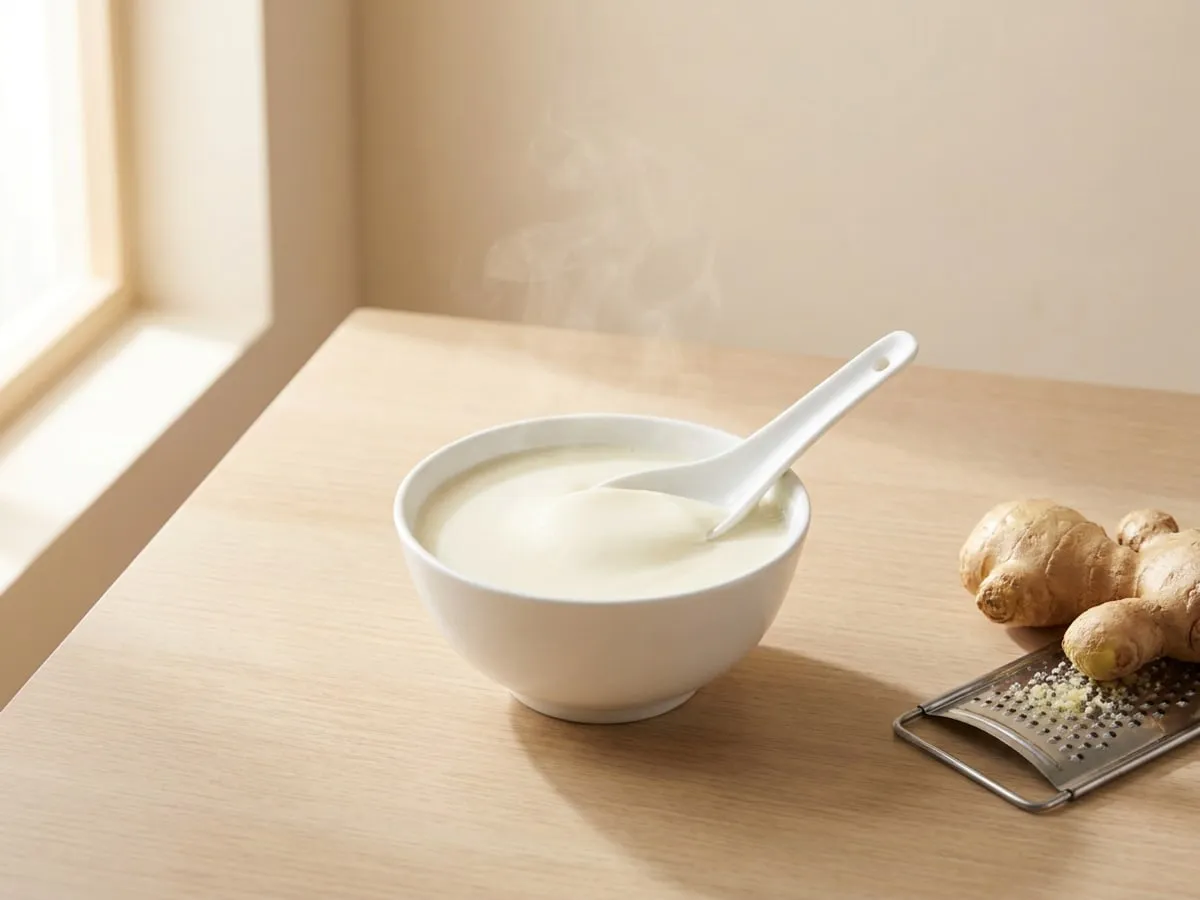 Ginger milk curd