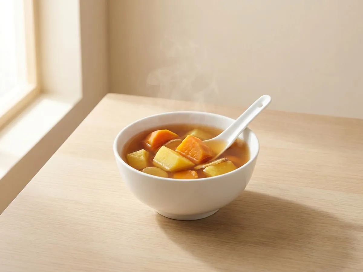 Sweet potato and ginger sweet soup